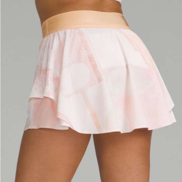 LULULEMON Court Rival High-Rise Skirt Built-In Shorts Garrogeo Multi Skort Sz 2 - Picture 3 of 15